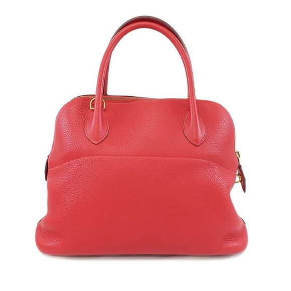 Hermes Bolide 31 Rouge Casac Taurillon Clemence Gold Hardware - Picture 2 of 10